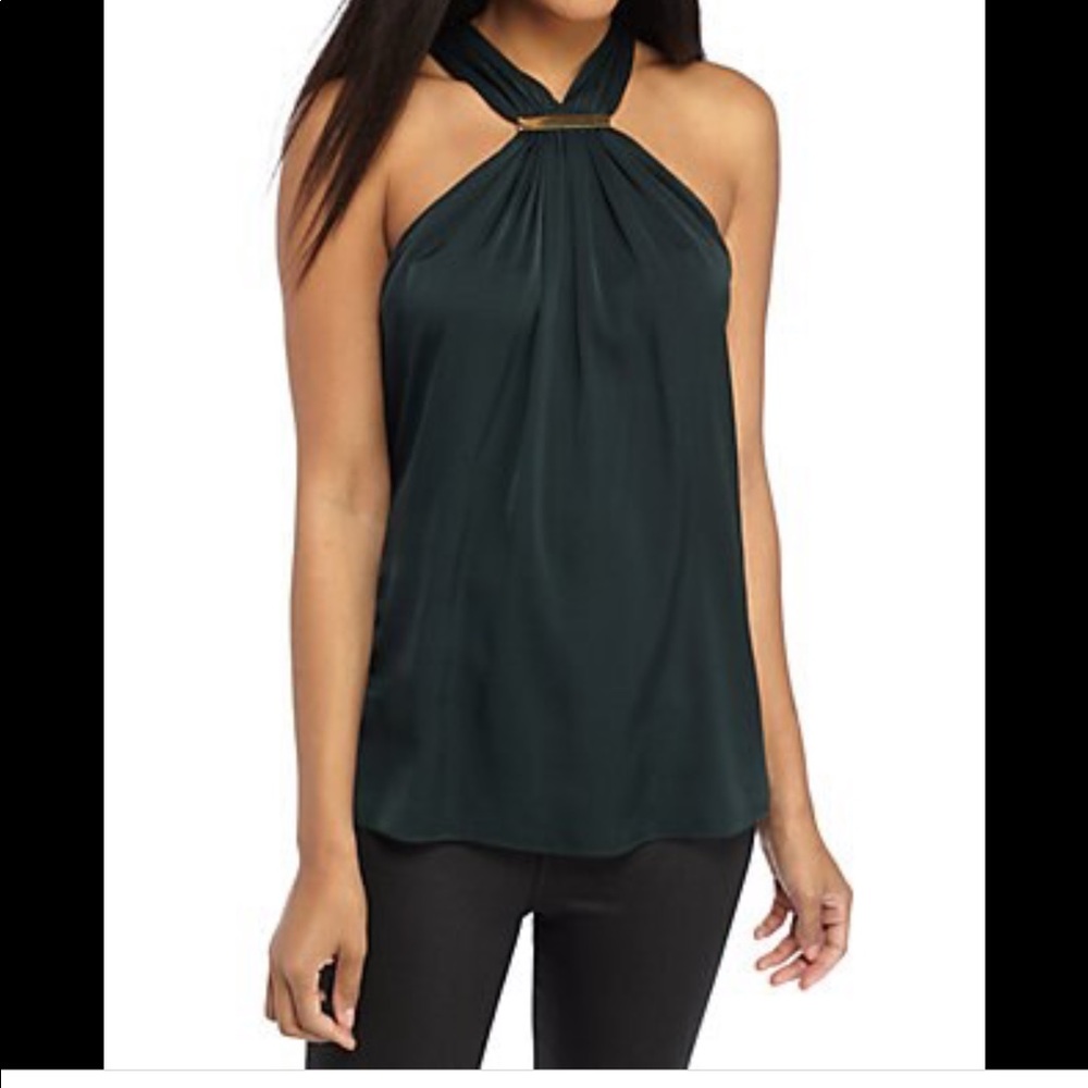 Trina Turk black silk top